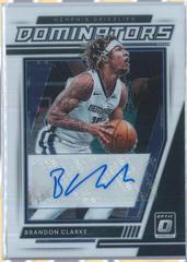 Brandon Clarke Basketball Cards 2021 Panini Donruss Optic Dominators Signatures Prices