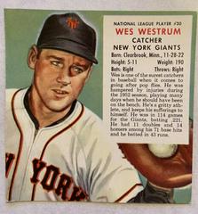 Wes Westrum #20 Baseball Cards 1953 Red Man Tobacco Prices