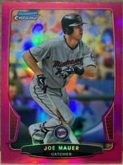 Joe Mauer [Pink Refractor] #138 Baseball Cards 2013 Bowman Chrome Prices