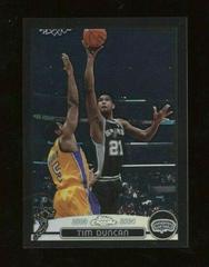 Tim Duncan [Black Refractor] Basketball Cards 2003 Topps Chrome Prices