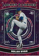 Nolan Ryan [Pink Fireworks] Baseball Cards 2023 Panini Donruss Locked and Loaded Prices