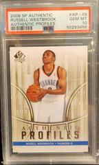 Russell Westbrook #AP-49 Basketball Cards 2008 SP Authentic Authentic Profiles Prices