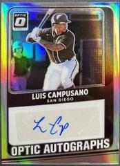 Luis Campusano [Holo] #OA-LC Baseball Cards 2021 Panini Donruss Optic Autographs Prices