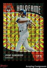 Ryne Sandberg [Reactive Yellow] #HF-2 Baseball Cards 2022 Panini Mosaic Holofame Prices