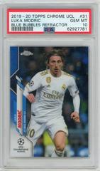 Luka Modric [Blue Bubbles Refractor] Soccer Cards 2019 Topps Chrome UEFA Champions League Prices