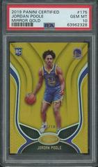 Jordan Poole [Mirror Gold] #175 Basketball Cards 2019 Panini Certified Prices