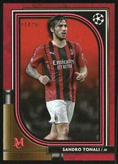 Sandro Tonali [Ruby] Soccer Cards 2021 Topps Museum Collection UEFA Champions League Prices