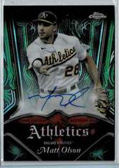 Matt Olson [Orange] #PA-MO Baseball Cards 2022 Topps Chrome Pinstriped Autographs Prices
