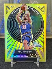 Klay Thompson [Yellow Flood] Basketball Cards 2021 Panini Obsidian Tunnel Vision Prices