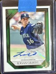 Logan Gilbert [Blue] Baseball Cards 2021 Topps Gallery Rookies Autographs Prices