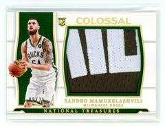 Sandro Mamukelashvili [Patch Autograph Gold] Basketball Cards 2021 Panini National Treasures Prices