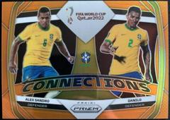 Alex Sandro, Danilo [Orange] Soccer Cards 2022 Panini Prizm World Cup Connections Prices