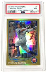 Starlin Castro [Swinging Gold Refractor] Baseball Cards 2013 Topps Chrome Prices