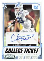 Chazz Surratt [Autograph Stub] Football Cards 2021 Panini Contenders Draft Picks Prices