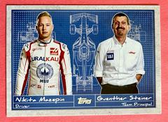 Guenther Steiner, Nikita Mazepin #D-9 Racing Cards 2021 Topps Formula 1 Debrief Prices