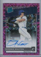 Donnie Walton [Pink Velocity] #RRS-DW Baseball Cards 2020 Panini Donruss Optic Rated Rookies Signatures Prices