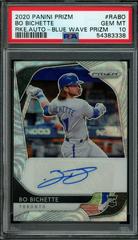 Bo Bichette [Blue Wave Prizm] #RA-BO Baseball Cards 2020 Panini Prizm Rookie Autographs Prices