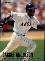 Garret Anderson Baseball Cards 1996 Fleer Tiffany Prices