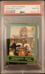 Terrance West #11 Football Cards 2014 Topps Chrome 1963 Minis Prices