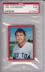 Carl Yastrzemski #155 Baseball Cards 1982 Topps Stickers Prices