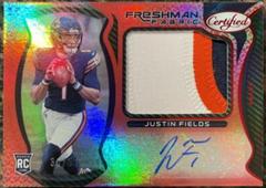Justin Fields [Freshman Fabric Signature Red] #204 Football Cards 2021 Panini Certified Prices