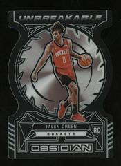 Jalen Green Basketball Cards 2021 Panini Obsidian Unbreakable Prices