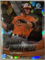 Colton Cowser [Atomic] Baseball Cards 2022 Bowman Chrome Shades of Greatness Prices