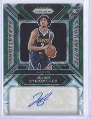 Julian Strawther [Choice Green Prizm] #28 Basketball Cards 2023 Panini Prizm Rookie Signature Prices