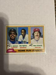 Home Run Leaders [Jackson, Oglivie, Schmidt] Baseball Cards 1981 Topps Prices