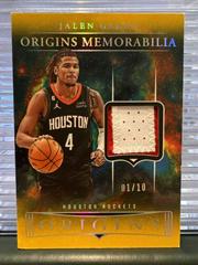 Jalen Green [Gold] #20 Basketball Cards 2023 Panini Origins Memorabilia Prices