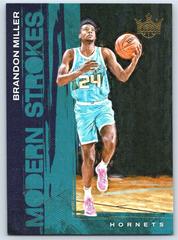 Brandon Miller #16 Basketball Cards 2023 Panini Court Kings Modern Strokes Prices