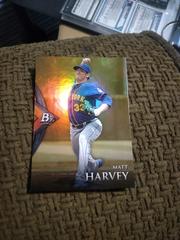 Matt Harvey #16 [gold refractor] #16 Baseball Cards 2014 Bowman Platinum Prices