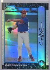 Carlos Pena [Refractor] Baseball Cards 1999 Bowman Chrome Prices