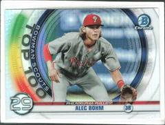 Alec Bohm #BTP-29 Baseball Cards 2020 Bowman Chrome Scouts' Top 100 Prices