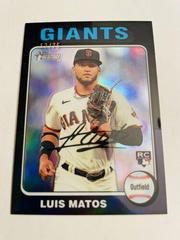 Luis Matos [Black Refractor] #101 Baseball Cards 2024 Topps Heritage Chrome Prices
