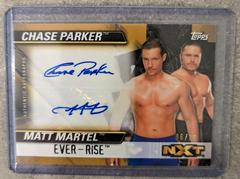 Chase Parker, Matt Martel [Gold] #DA-ER Wrestling Cards 2021 Topps WWE NXT Tag Team Autographs Prices