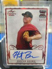 Hunter Brown [Red] #A-HB1 Baseball Cards 2020 Leaf Trinity Autographs Prices