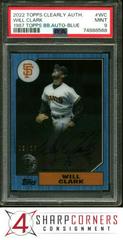 Will Clark [Blue] #87TBA-WC Baseball Cards 2022 Topps Clearly Authentic 1987 Autographs Prices