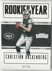 Christian Hackenberg [Black] #16 Football Cards 2016 Panini Contenders Rookie of the Year Prices