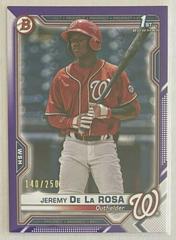 Jeremy De La Rosa [Purple] #BP-25 Baseball Cards 2021 Bowman Paper Prospects Prices