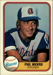 Phil Niekro #242 Baseball Cards 1981 Fleer Prices