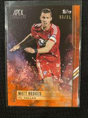 Matt Hedges [Orange] Soccer Cards 2015 Topps Apex MLS Prices