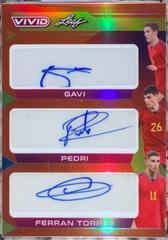 Ferran Torres [Orange] Soccer Cards 2022 Leaf Vivid Autographs Prices