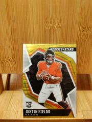 Justin Fields [Gold Pulsar Prizm] #104 Football Cards 2021 Panini Rookies and Stars Prices