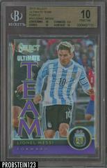 Lionel Messi [Purple Prizm] #16 Soccer Cards 2015 Panini Select Ultimate Team Prices