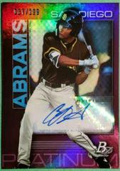 CJ Abrams [Autograph Purple] Baseball Cards 2020 Bowman Platinum Top Prospects Prices