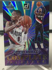Damian Lillard [Teal Laser] #14 Basketball Cards 2021 Panini Donruss Complete Players Prices