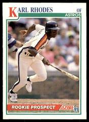 Karl Rhodes #365 Baseball Cards 1991 Score Prices