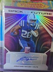 Jonathan Taylor #BFS-JT Football Cards 2022 Panini Donruss Elite Back to the Future Signatures Prices