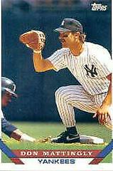 Don Mattingly #32 Baseball Cards 1993 Topps Pre Production Prices